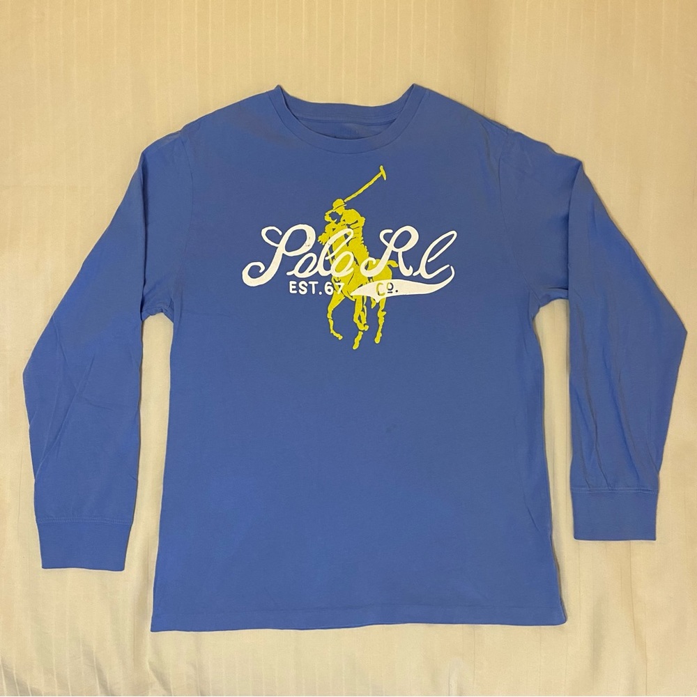 POLO by RALPH LAUREN long-sleeve graphic shirt sz XL - Picture 1 of 11